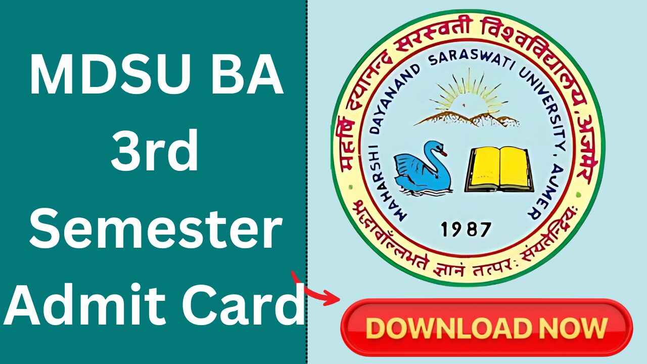 mdsu ba 3rd semester admit card