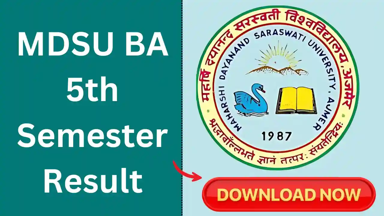 MDSU BA 5th Semester Result 2025