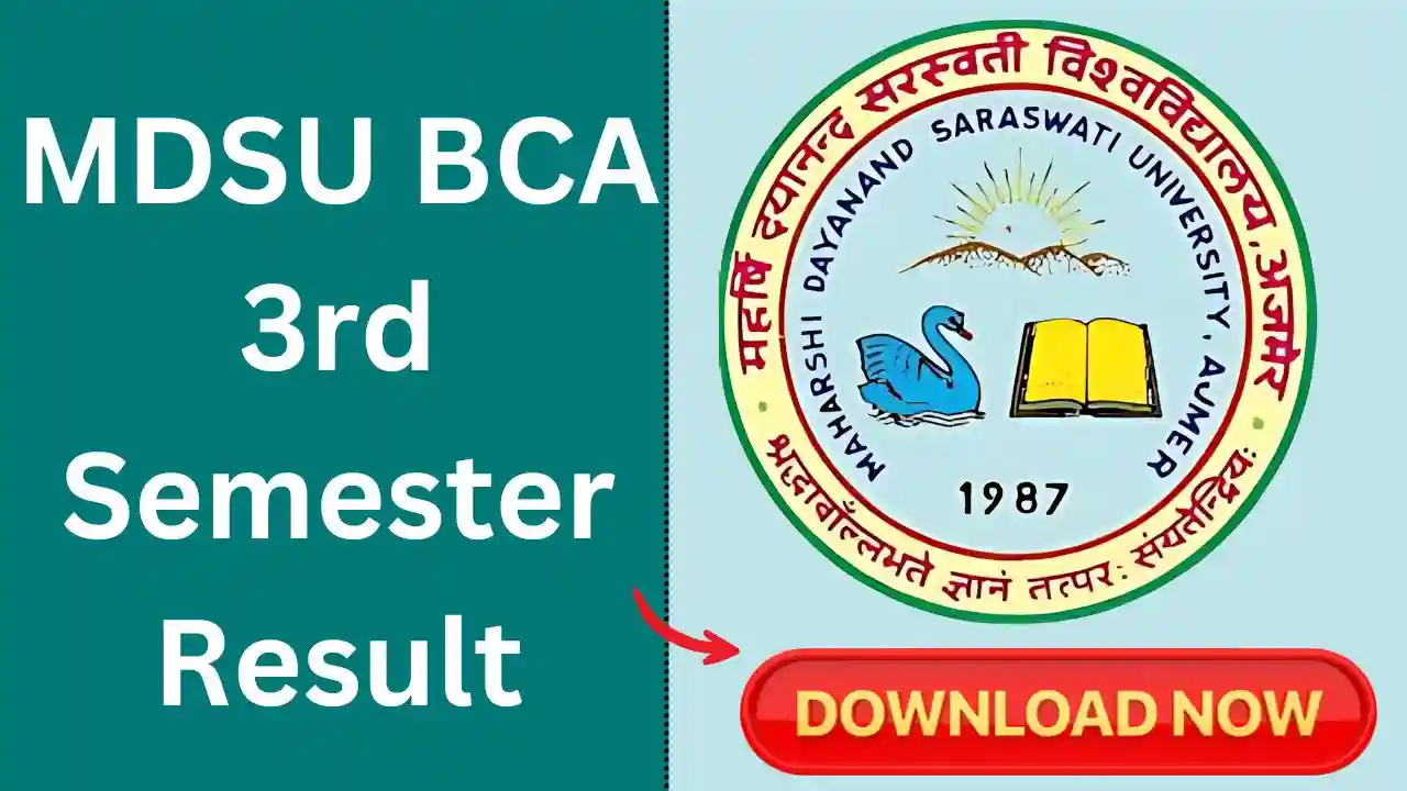 mdsu bca 3rd semester result