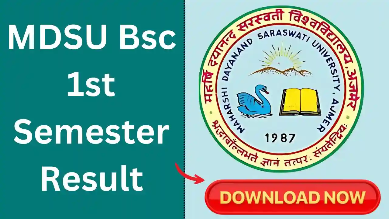 mdsu bsc 1st semester result 2025