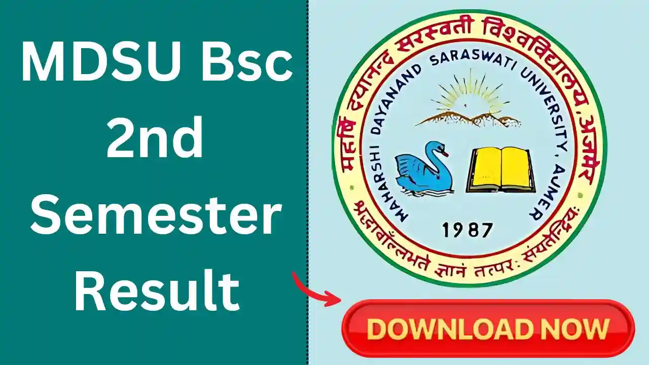 mdsu bsc 2nd semester result 2025