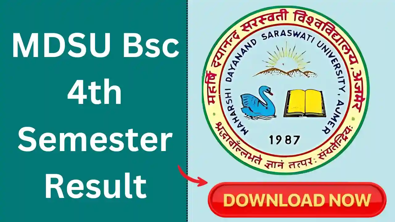 MDSU BSc 4th Semester Result 2026