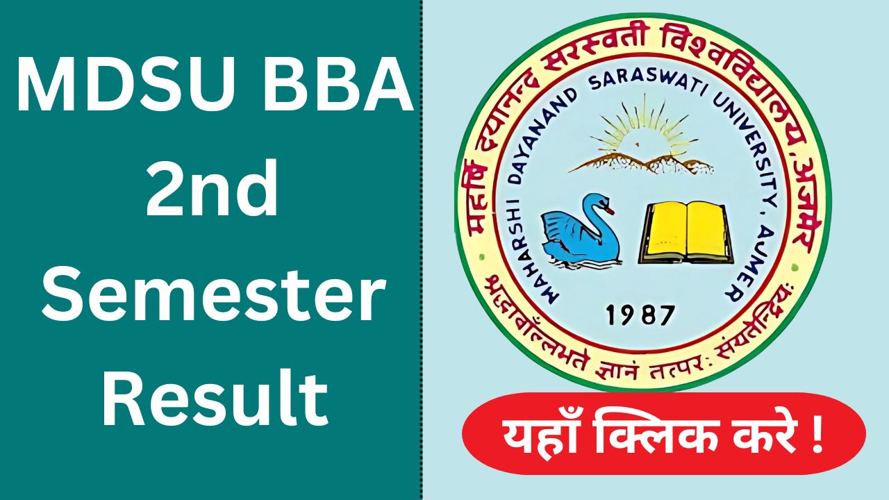 MDSU BBA 2nd Semester Result 2026