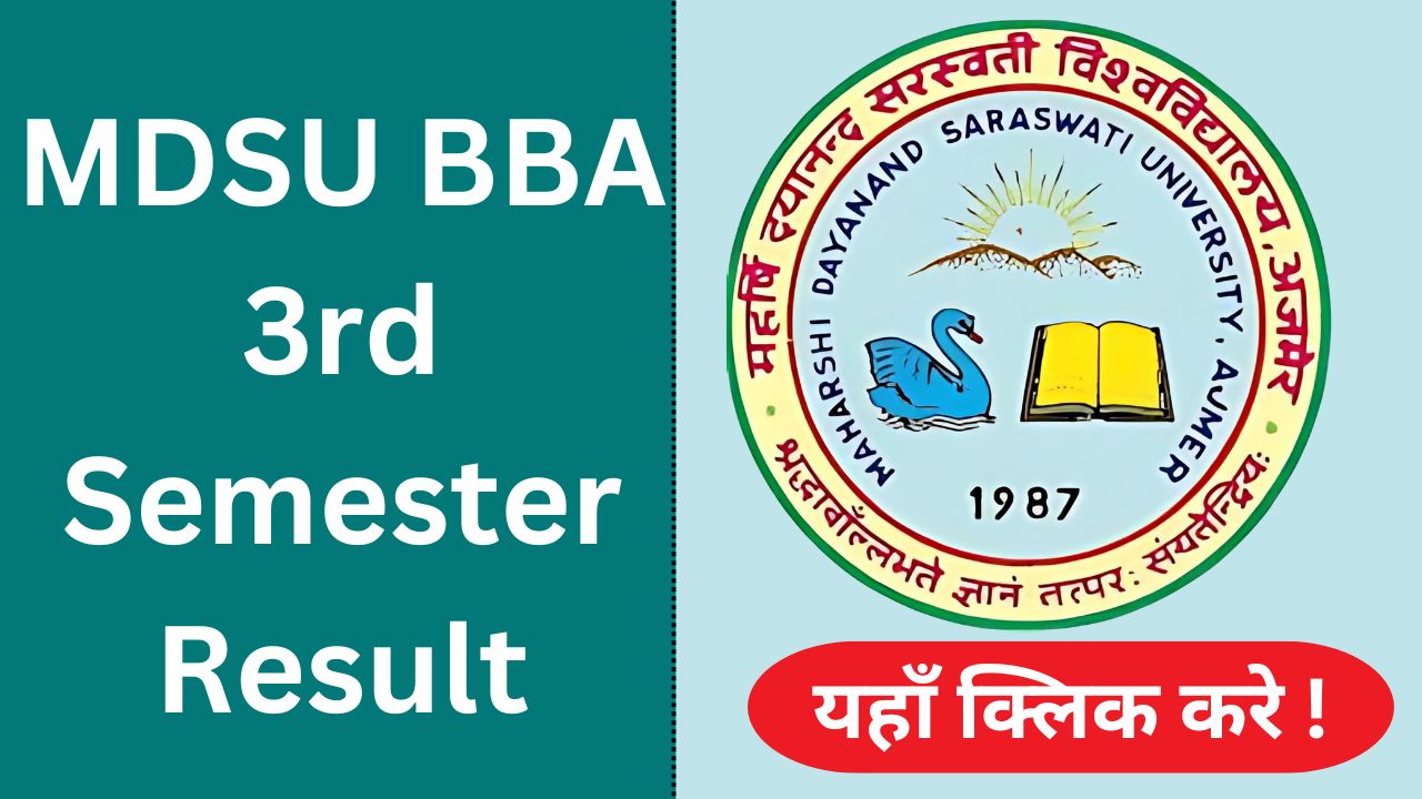 MDSU BBA 3rd Semester Result