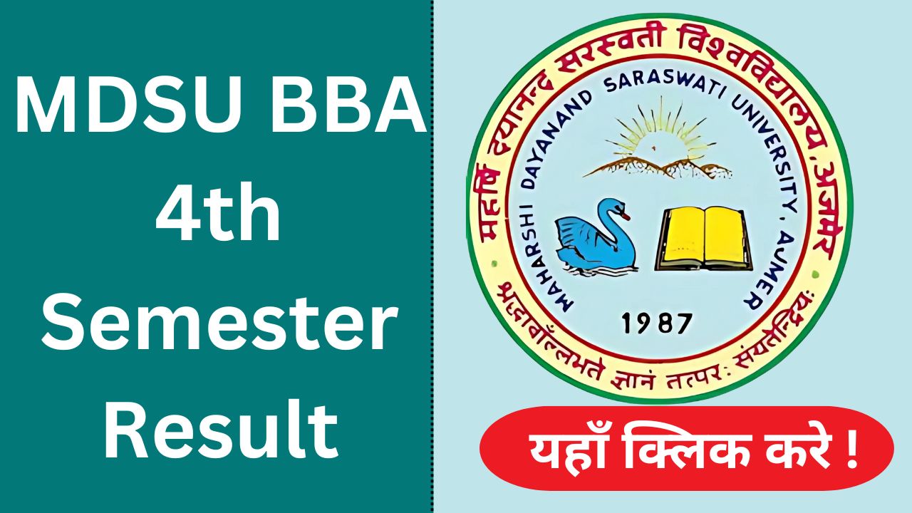 MDSU BBA 4th Semester Result 2026